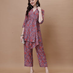 Straight American Crepe Co-Ord Set