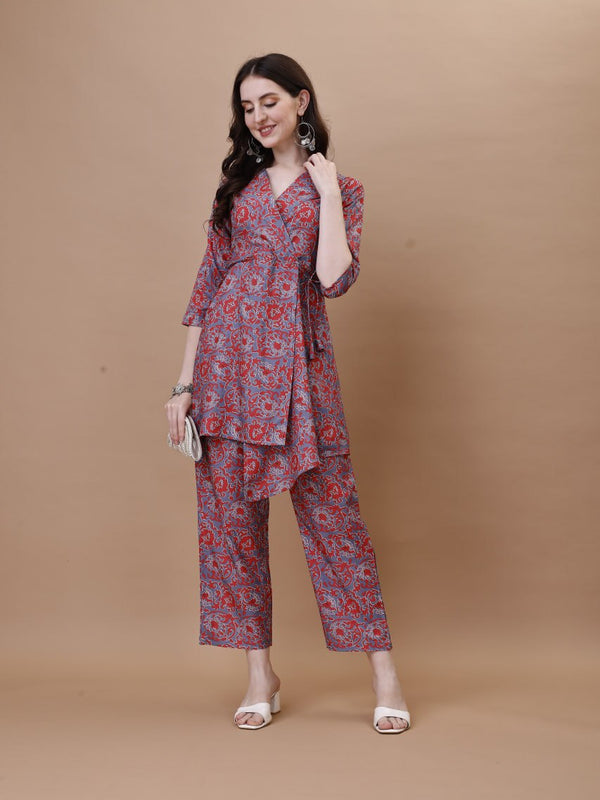 Straight American Crepe Co-Ord Set
