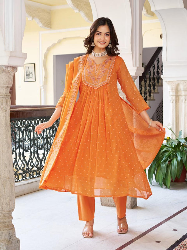 Anarkali Kurta Dresses with Malmal Dupatta