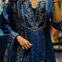 Anarkali Kurta Dresses with Malmal Dupatta