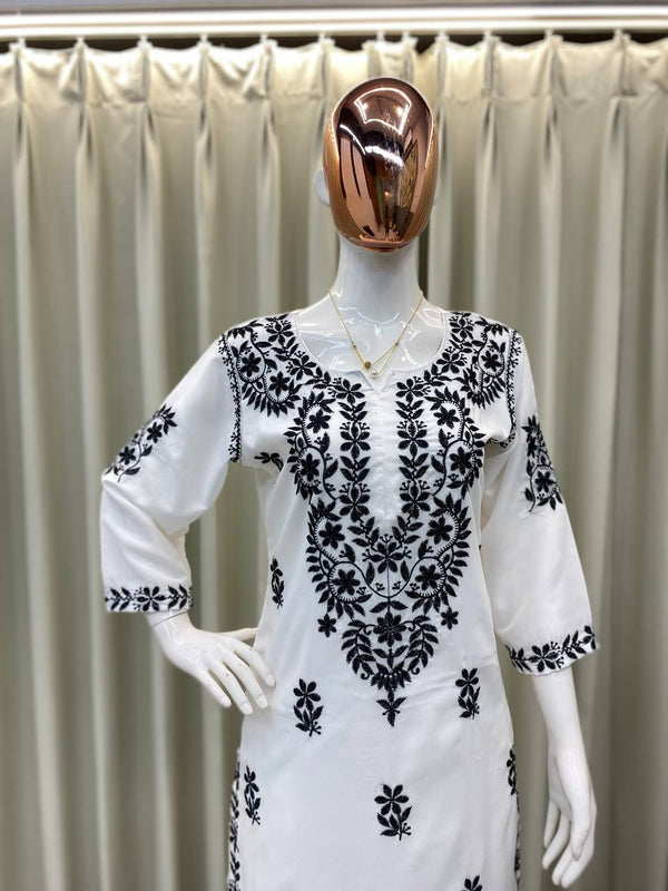 Embroidered Kurta Plazzo Co-Ord Sets