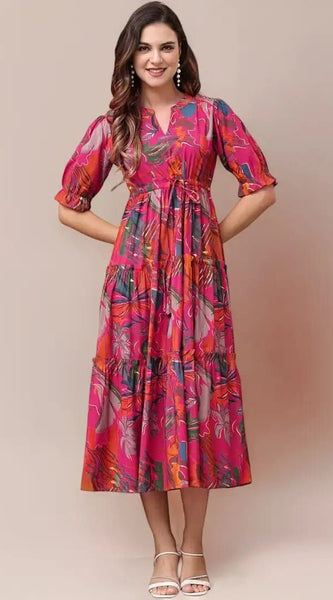 Beautiful Printed maxi Gown
