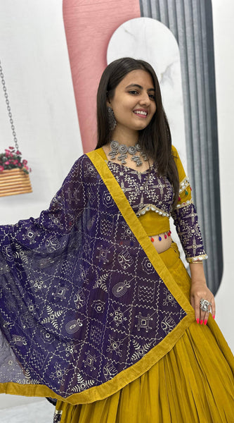 Real Mirror Work Lehenga Choli