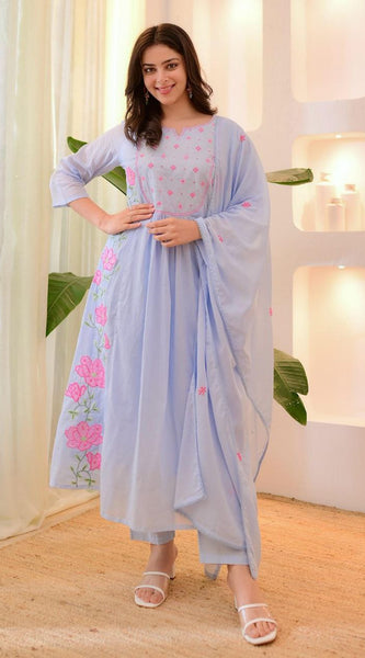 Graceful Parampara Silk Embroidered Dresses