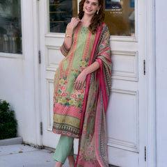 Festive Silk Blend Dresses Dupatta Set