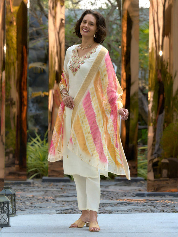 Embroidered Vatican Silk Dresses