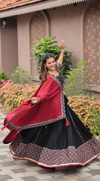 Ajrakh Print Lehenga