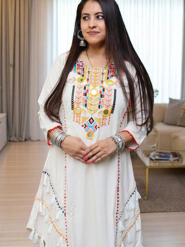 Embroidered Khadi Co-ord Sets