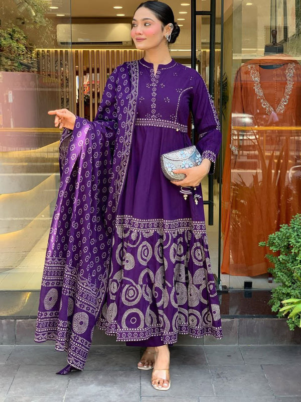 Graceful Muslin Silk Dresses with Designer Touch