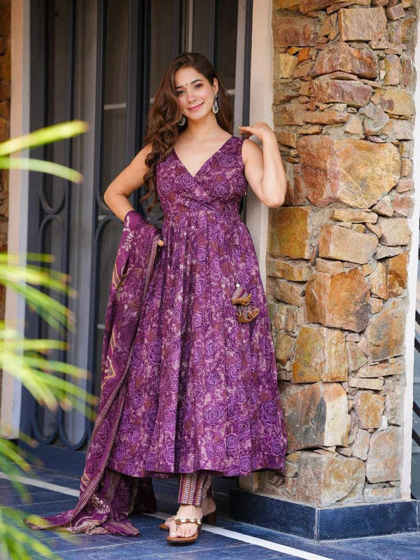 Flame Anarkali Lehenga