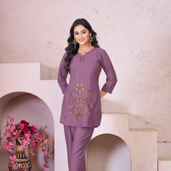 Heavy Rayon Embroidery Co-Ord Sets