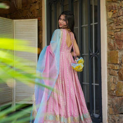 Silken Petals Lehenga