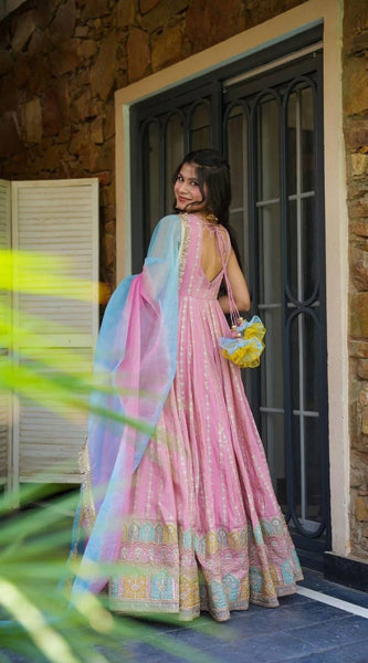 Silken Petals Lehenga