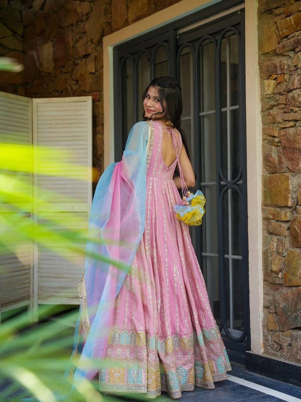 Silken Petals Lehenga