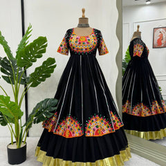 Faux Georgette Sequin Lehenga