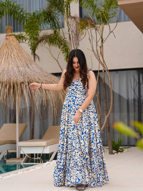 Digital Print Designer Gown