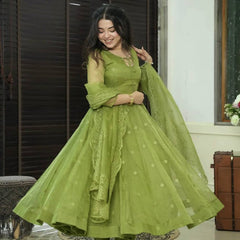 Embroidered Georgette Lehenga