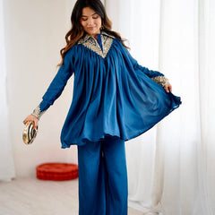 Embroidered Chinon Co-ord Sets