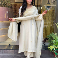 Coding Work Embroidered Sharara Dressses