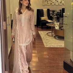 Natural Crep Silk Fully Stitched Dresses