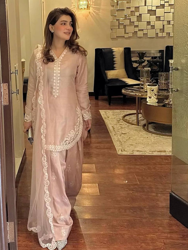 Natural Crep Silk Fully Stitched Dresses