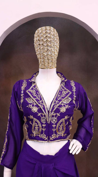 Festive Sequin Dhoti Set