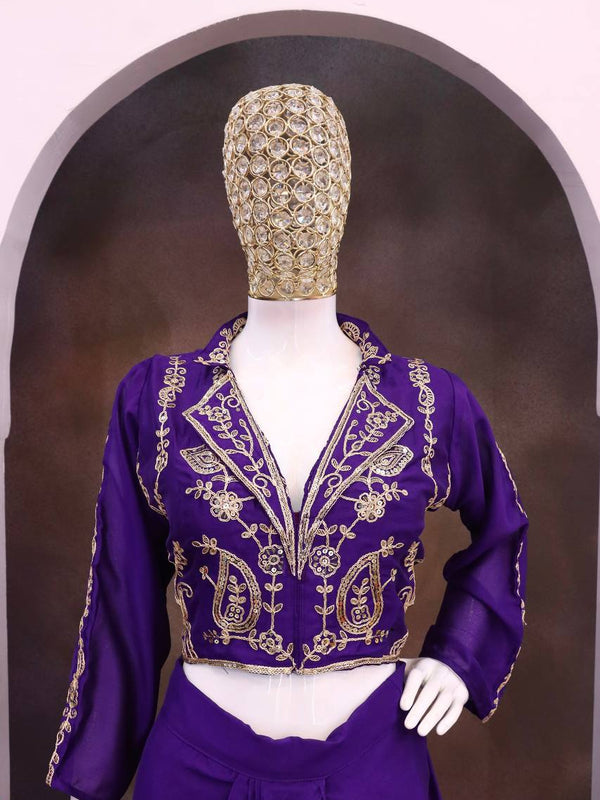 Festive Sequin Dhoti Set