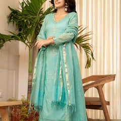 Festive Flare: Mul Chanderi Anarkali Dresses