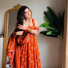 Boutique-Style Silk Anarkali Lehenga