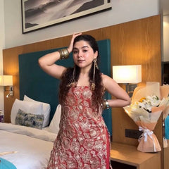 Luxury Simmer Silk Partywear Indo Western