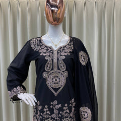DESIGNER WEAR KURTA–SHARARA SET WITH DUPATTA DRESSES