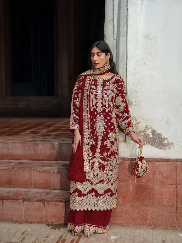 Premium Embroidered Three-Piece Dresses