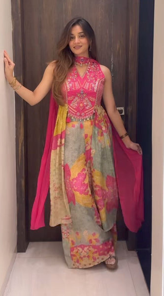 Premium Handwork Chinon Indo Western