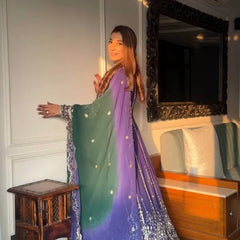 Heavy Sequence Work Lehenga