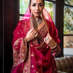 Designer Chinon Silk Lehenga