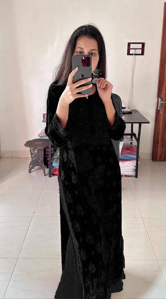 Georgette Kurti Pant Dupatta Dresses