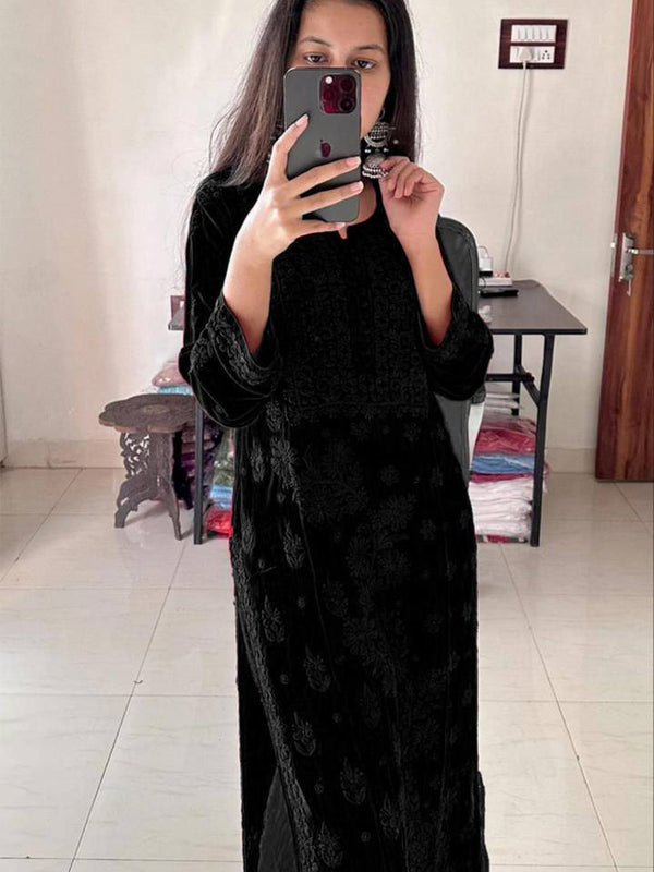 Georgette Kurti Pant Dupatta Dresses