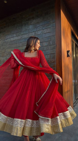 Luxury Blooming Georgette Lehenga