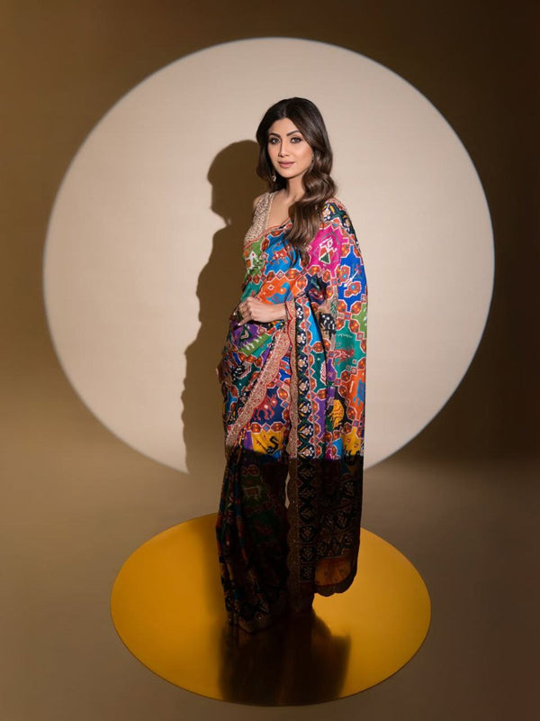 Bollywood Glam Sequins Georgette Saree