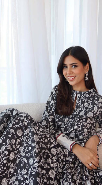 Maslin Cotton Anarkali Set Lehenga