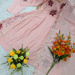 Premium Cotton Butti Kurti Set with Embroidered Dupatta