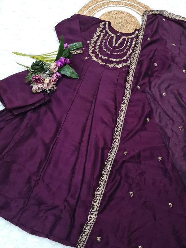 Anarkali Dresses with Pant and Dupatta