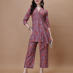 Straight American Crepe Co-Ord Set