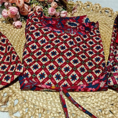 Heavy Rayon Printed Dresses with Chanderi Dupatta