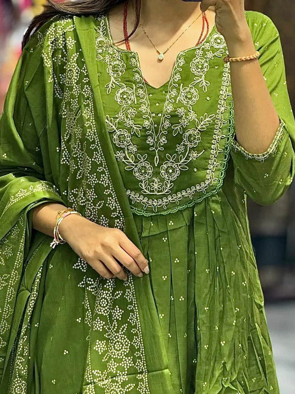 Anarkali Kurta Dresses with Malmal Dupatta