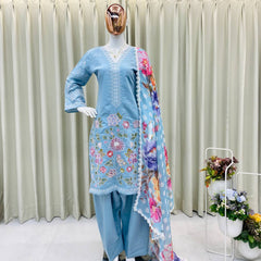 Elegant Embroidery Farsi Salwar Dresses