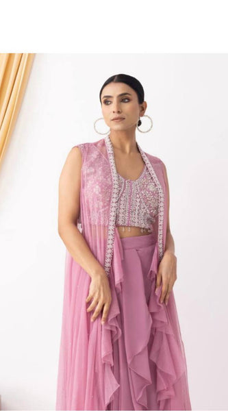 Three-Piece Handwork Indo Western