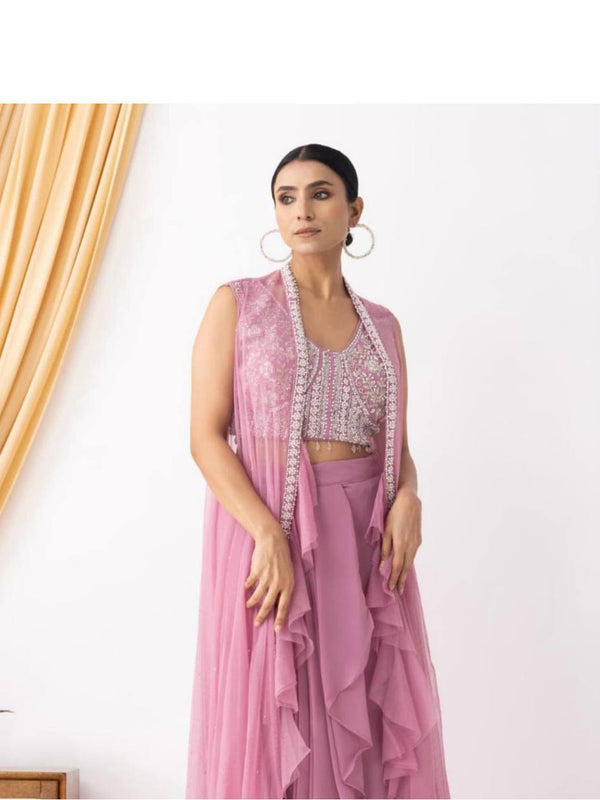 Three-Piece Handwork Indo Western