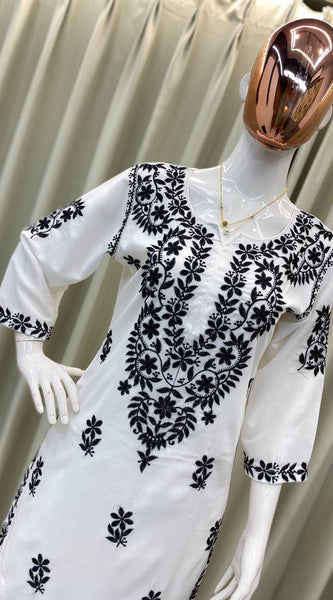 Embroidered Kurta Plazzo Co-Ord Sets