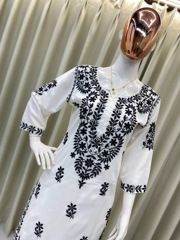 Embroidered Kurta Plazzo Co-Ord Sets